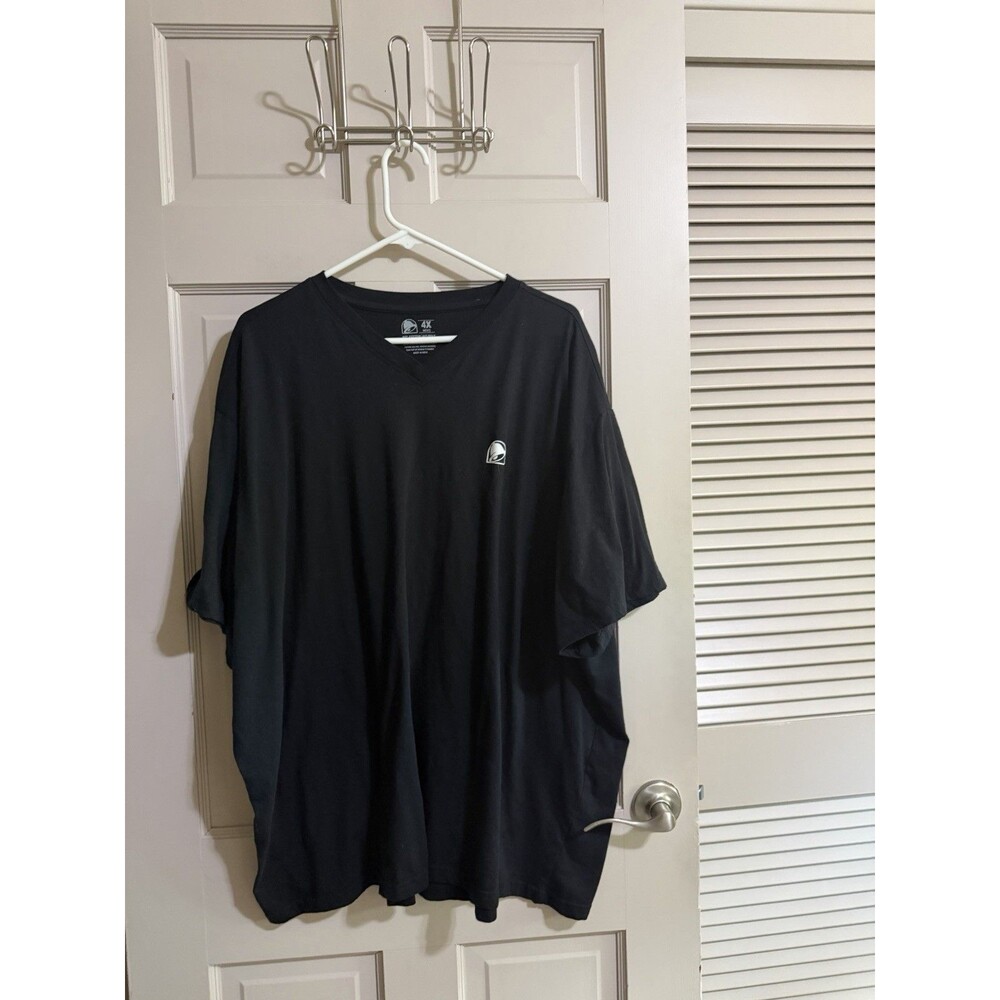 Men’s Taco Bell V-Neck T-Shirt for Crew/Employee - Logo Graphic on Back Size 4X